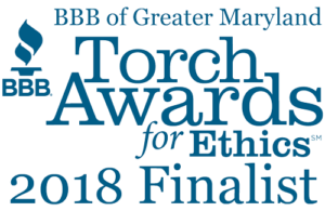 BBB Maryland Torch Awards for Ethics 2018 Finalist Logo